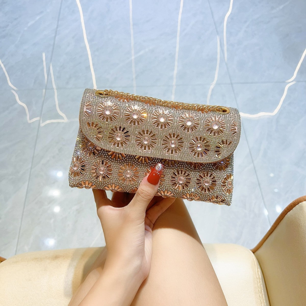 Women's Chain Underarm Fashion Trend Single Full Bags