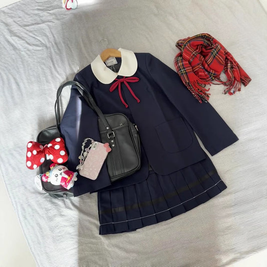 Round Neck College Style For Schools Sense Small Suit