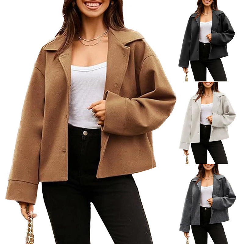 Women's Casual Office Long Sleeve Button Small Suit