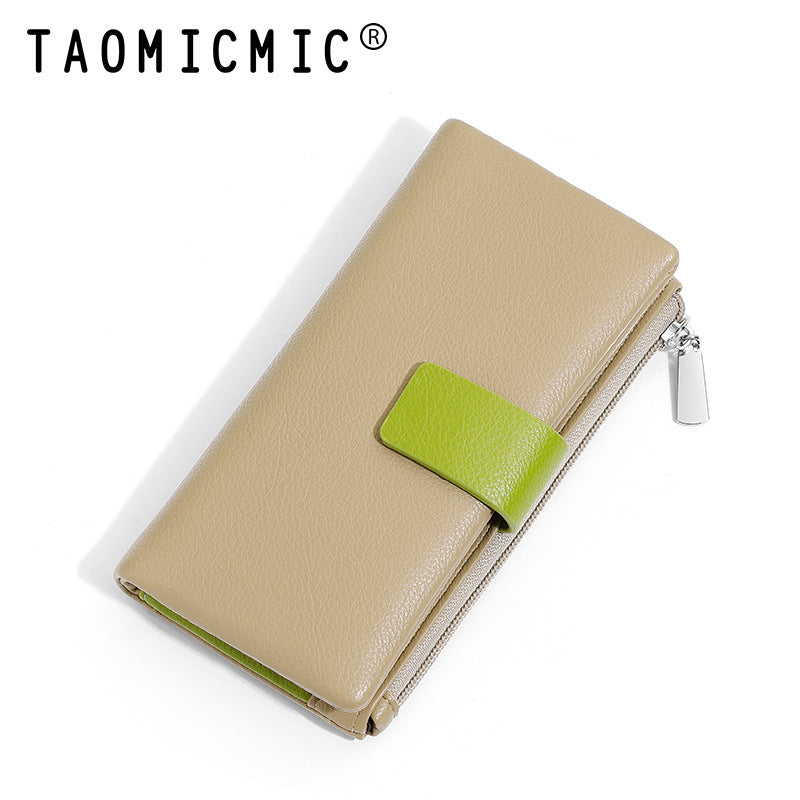Women's High-grade Two-fold Can Store Medium Length Ladies Wallets