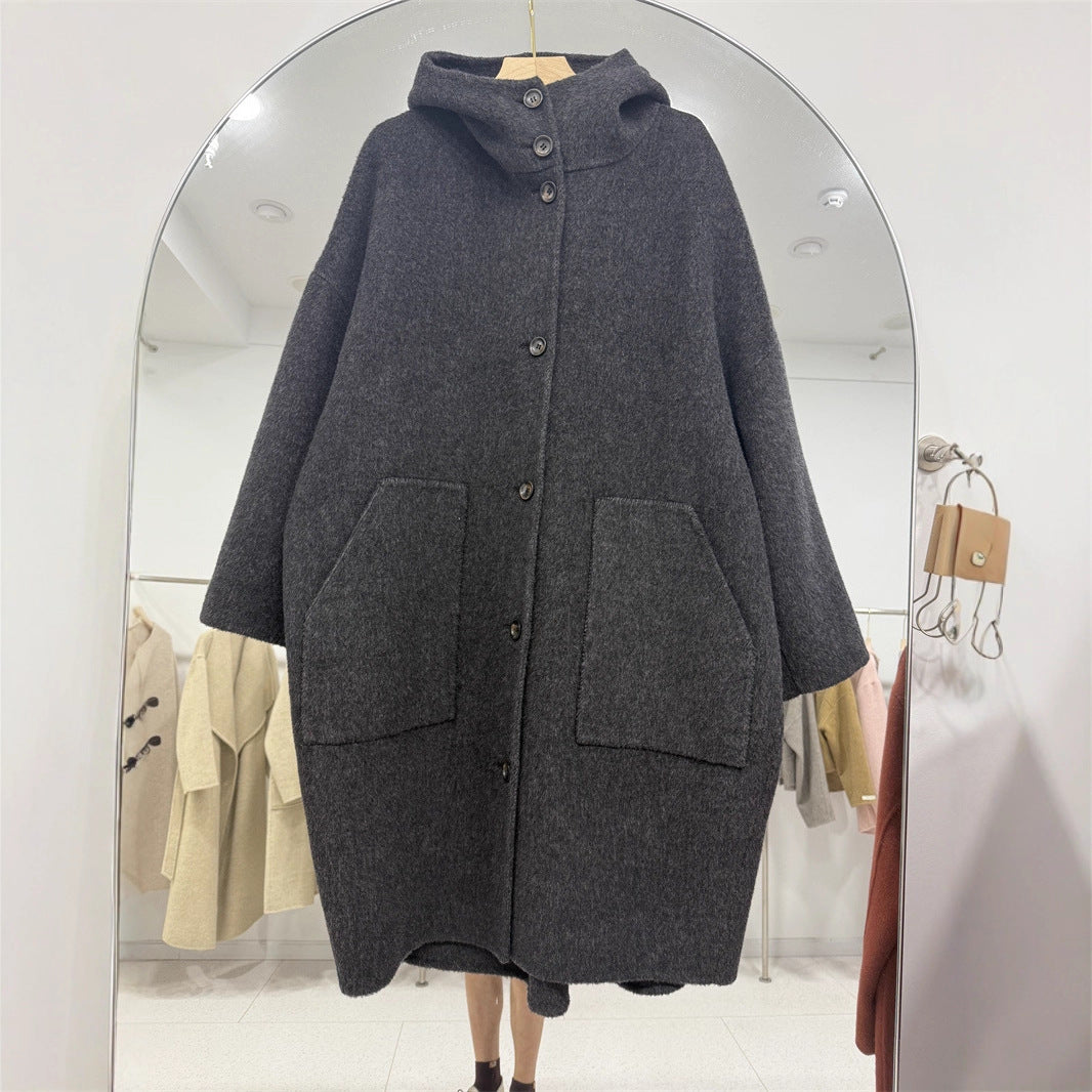 Women's Double-faced Woolen Goods Wool Overcoat Younger Coats