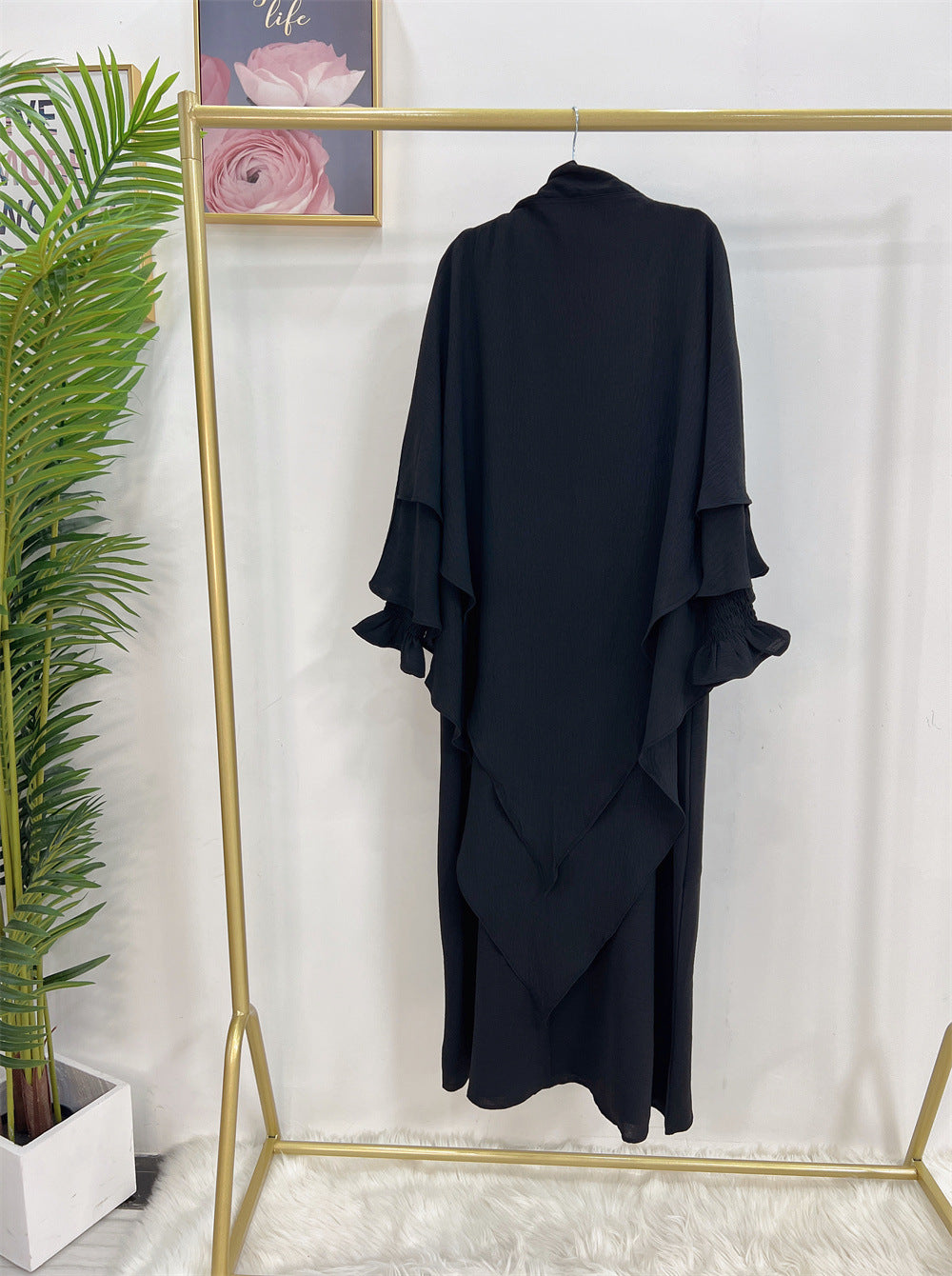 Turkey Solid Color Dress With Headscarf Dresses