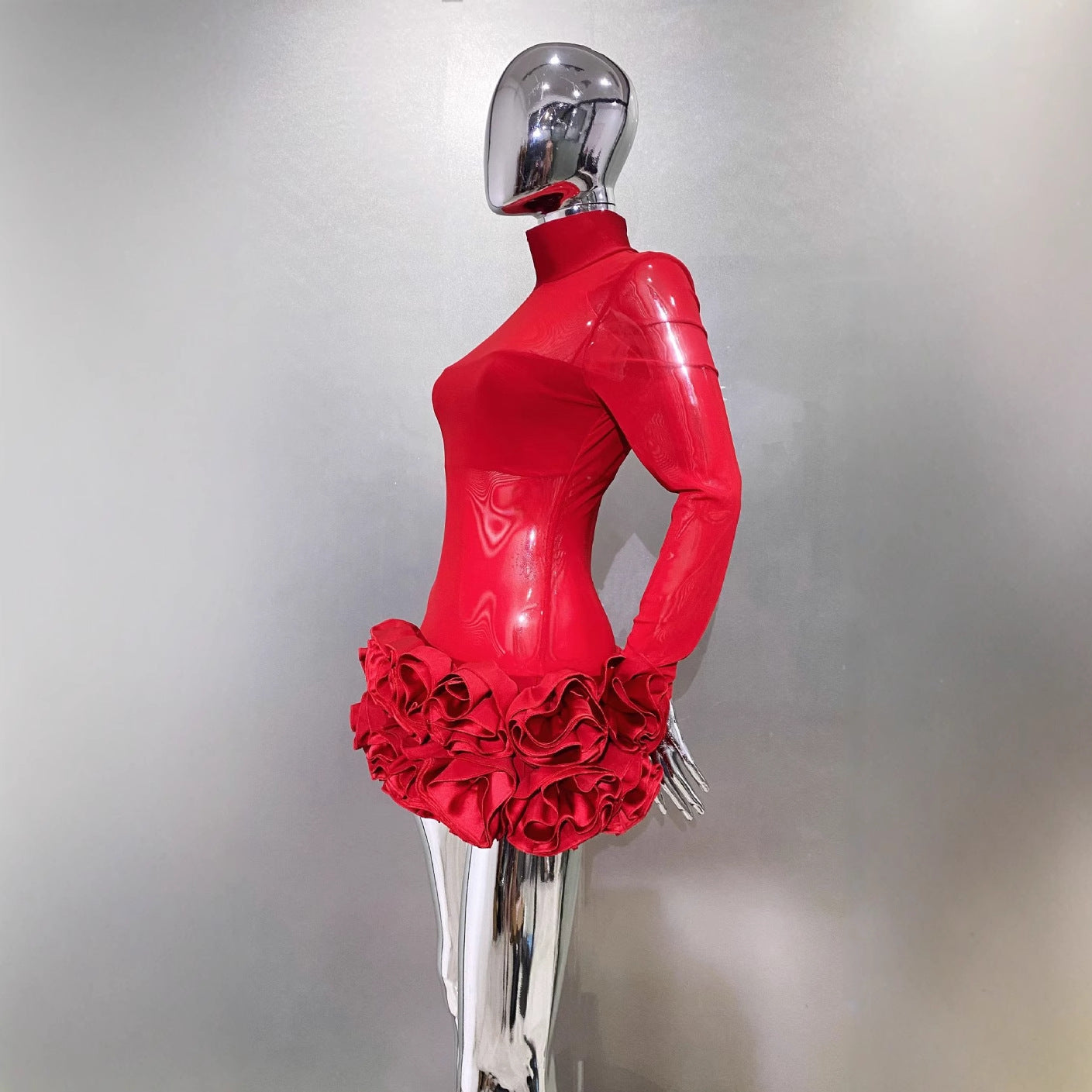 Bud Swing Super Red Dress Sexy Dresses