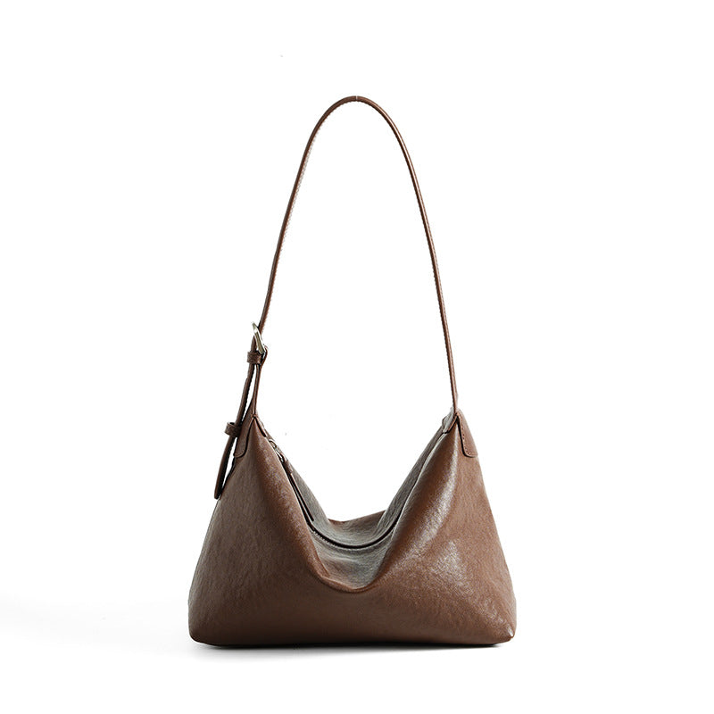Retro Top Layer Vegetable Tanning Leather Tote Bags