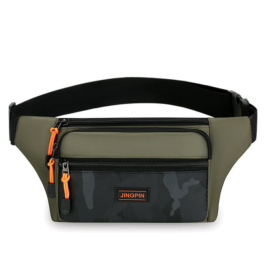 Men's Mobile Fashion Large Capacity Waterproof Construction Men's Waist Packs