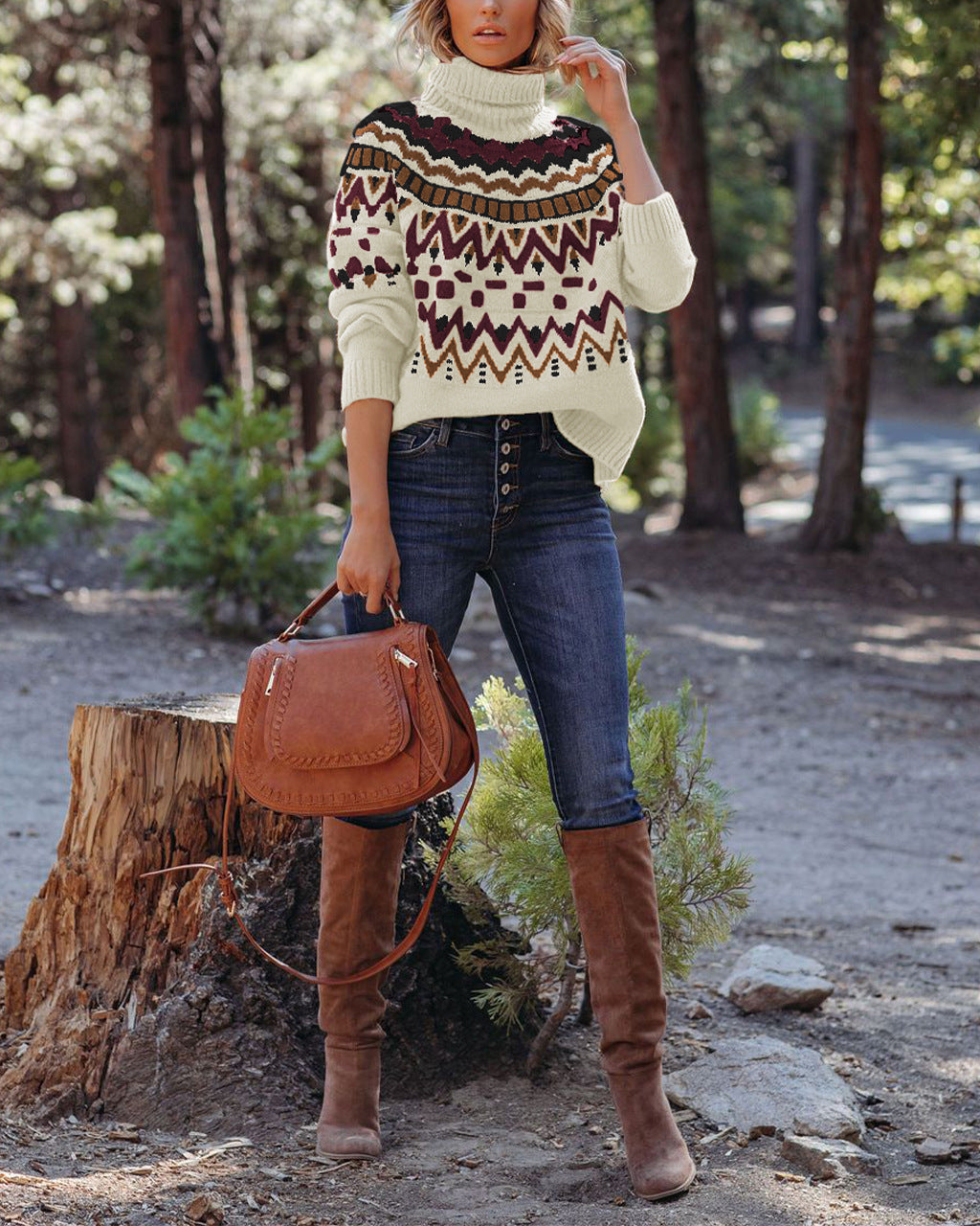 Women's Glamorous Versatile Casual Loose Mid-length Sweaters
