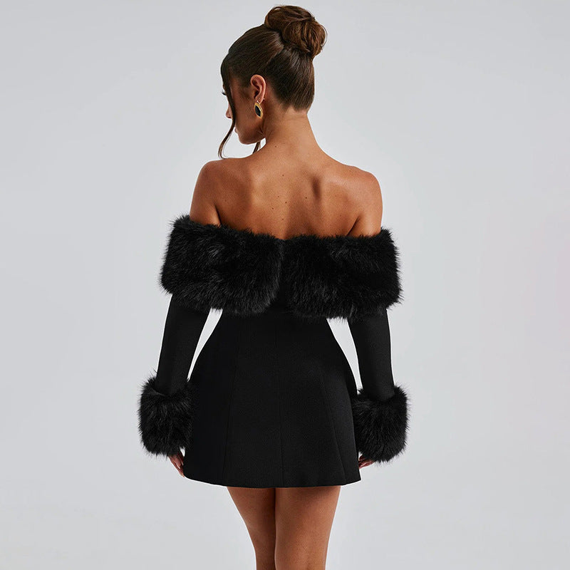Women's Collar Sexy Long Sleeve Slim Fit Dresses