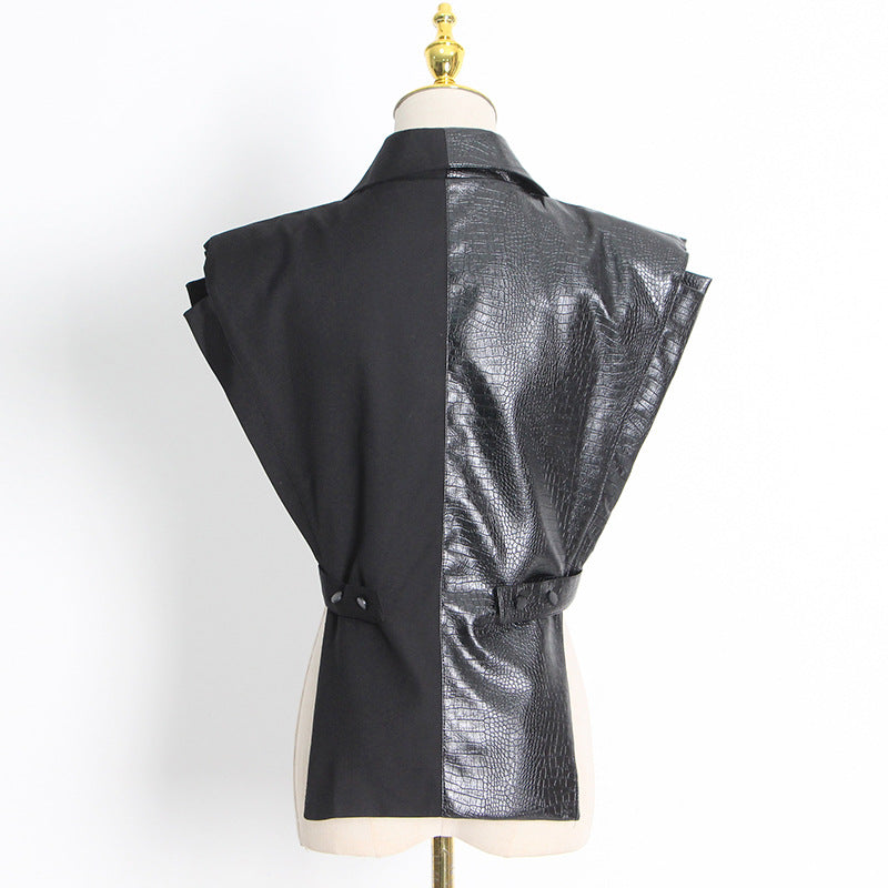 Women's Fashion Locomotive Style Female Hollow Design Sexy Vests