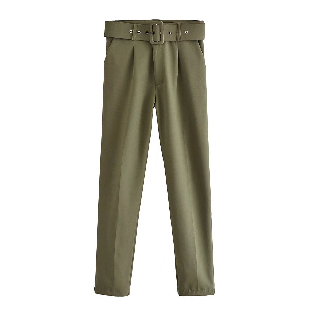 Women's Spring Pleated Harem Casual Solid Color Pants