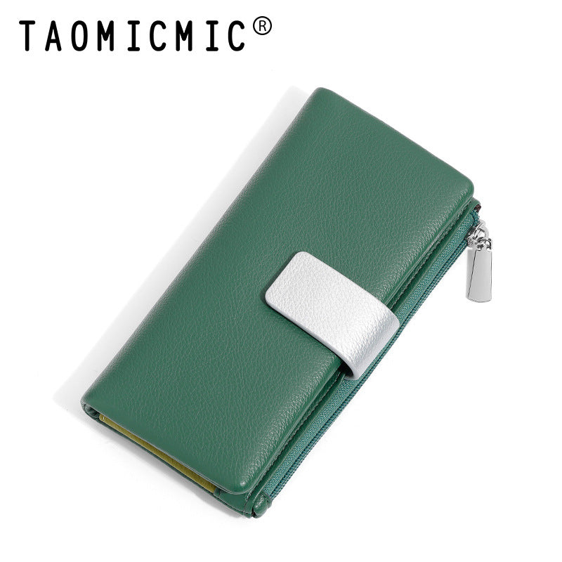 Women's High-grade Two-fold Can Store Medium Length Ladies Wallets