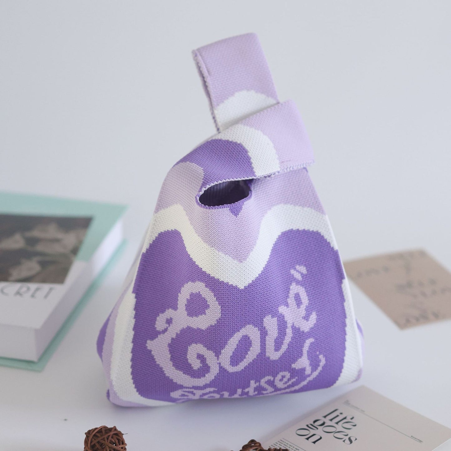 Women's Stylish Knitted Woven Vest Simple Handbags