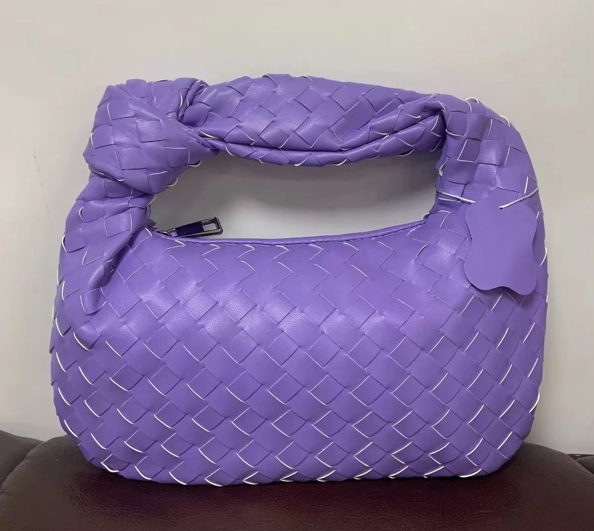 Woven Popular Horn Knotted Portable Underarm Handbags