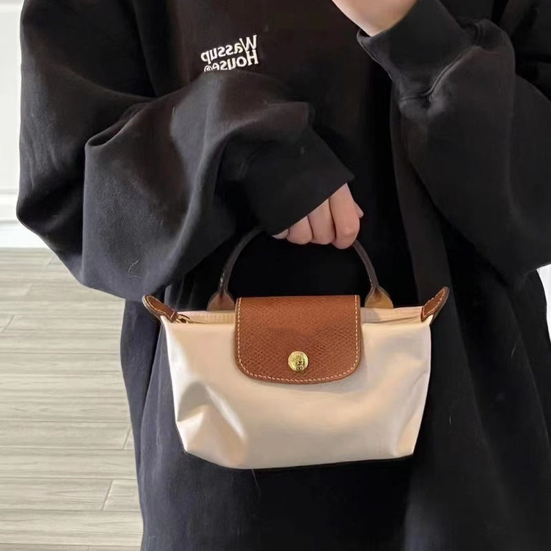 Women's French Short Clutch Dragon Mini Ebony Crossbody Bags