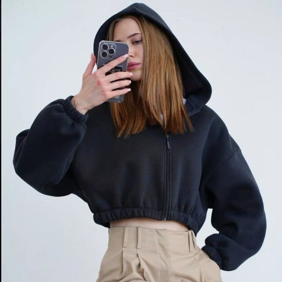 Stylish Women's Leisure Hoodie Long-sleeved Sweatshirt Women's Sweater, Sweater
