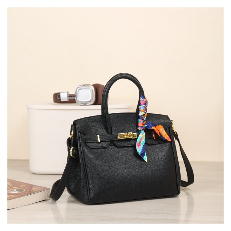 Versatile Women's Kelly Silk Scarf Twist Crossbody Bags