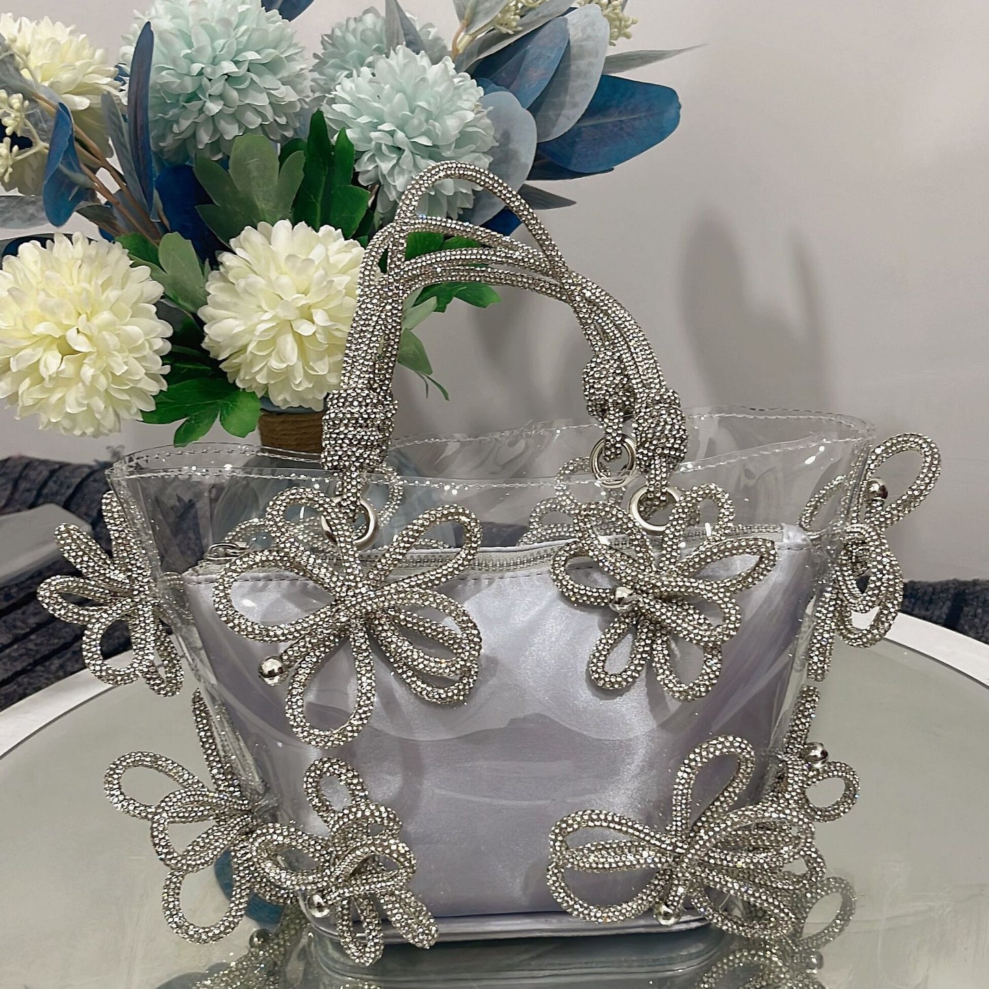 Women's French Style Fairy Super Flash Rhinestone Bags