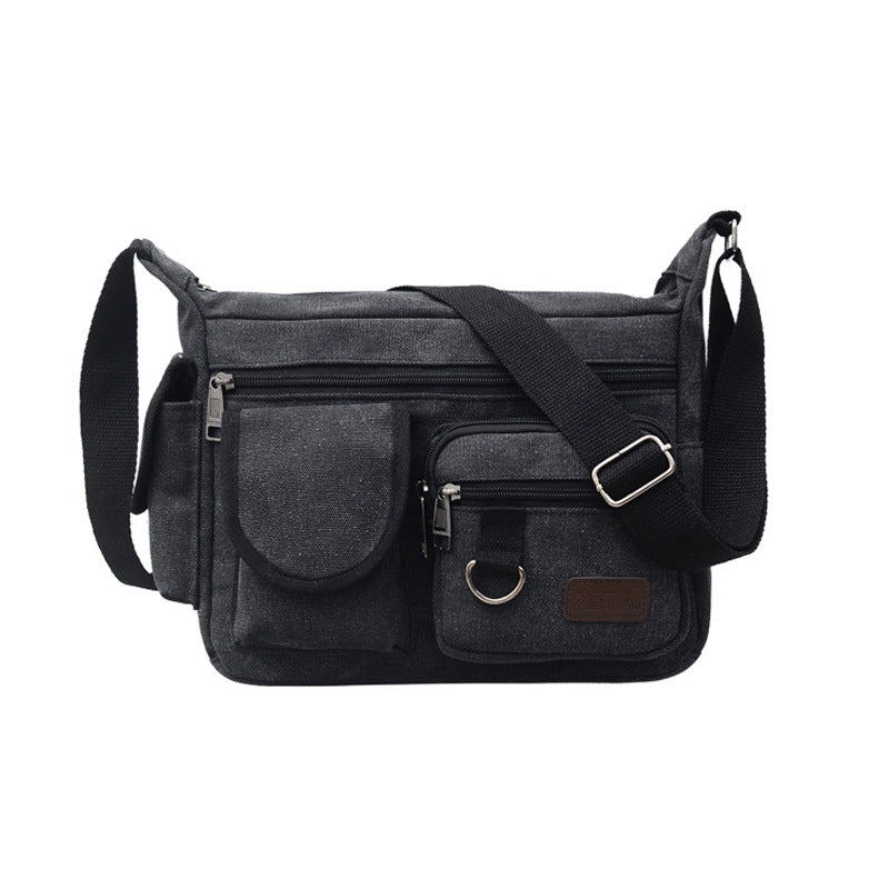 Men's Creative High Sense Retro Canvas Men's Shoulder Bags
