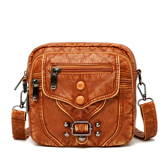 Summer Soft Leather Pouch Mobile Mini Shoulder Bags
