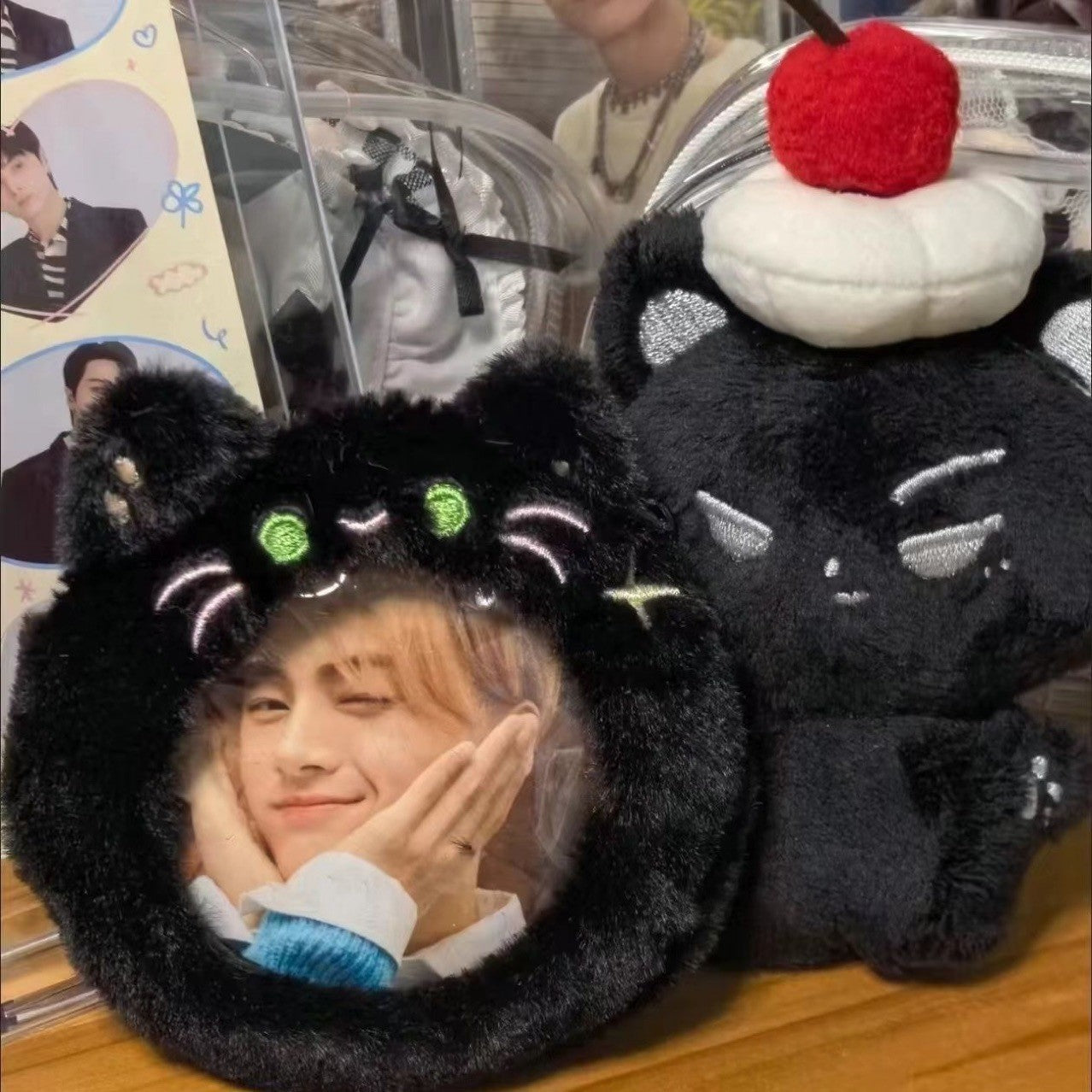 Plush Bar Buggy Cartoon Transparent Display Backpacks