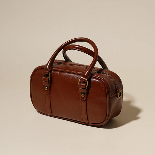 First Layer Cowhide Minority Bowling Vintage Handbags