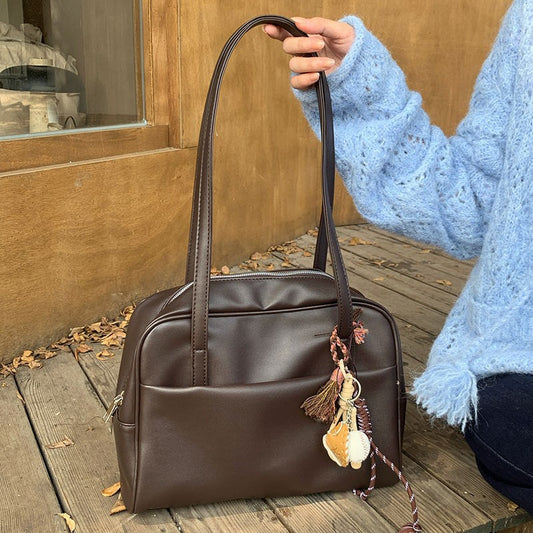 Women's Korean Style Large Capacity Autumn Retro Shoulder Bags