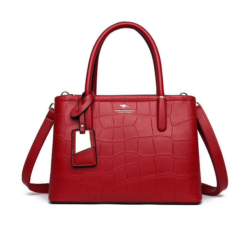 Women's Crocodile Pattern Large Capacity Mom Handbags