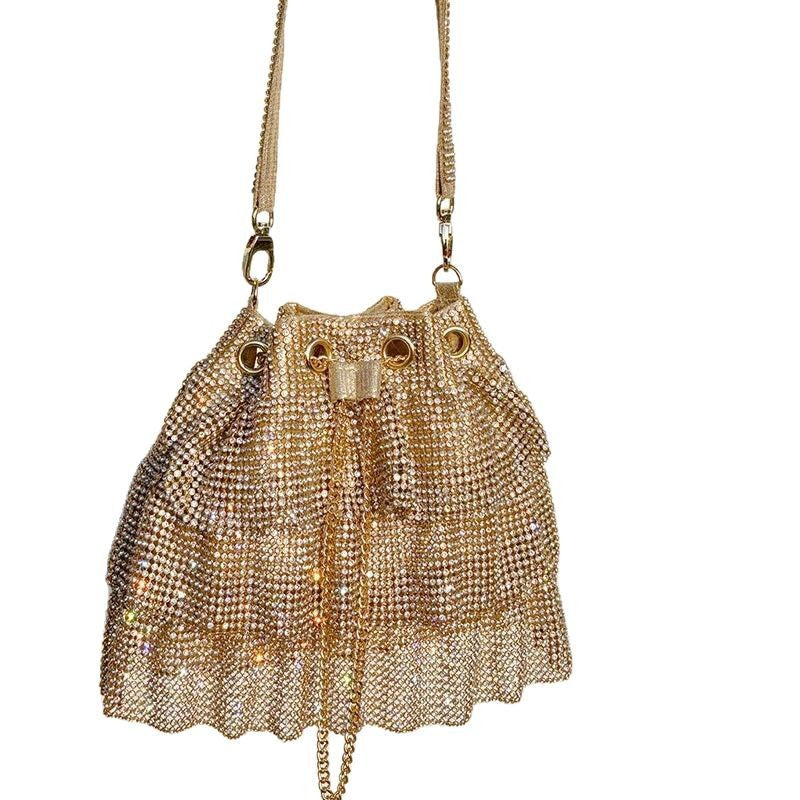 New Shiny Pleated High-grade Simple Graceful Handbags