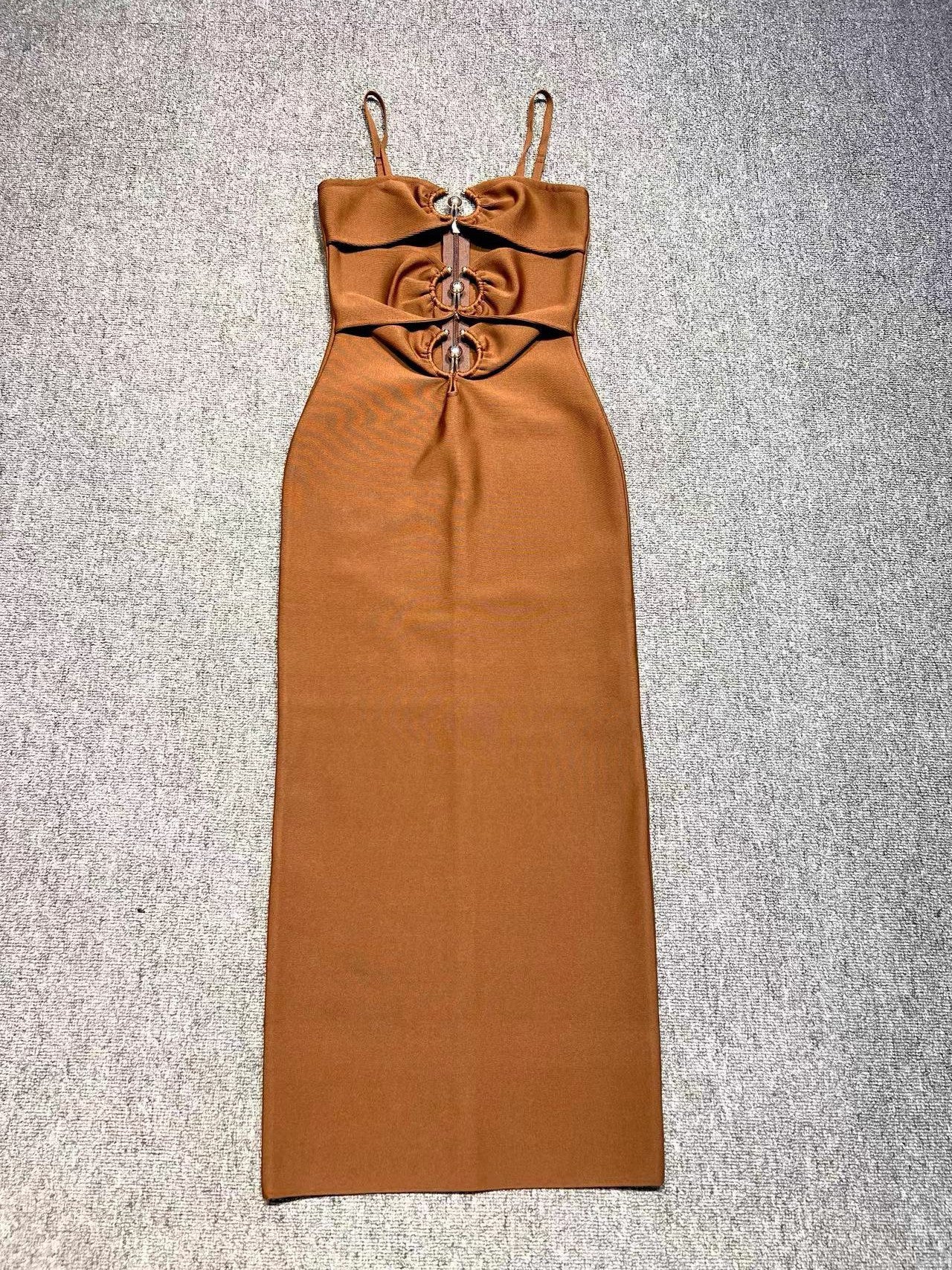 Sexy Topless Sling Skinny Long Dress Personalized Dresses