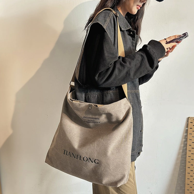 Women's & Men's & Canvas Retro Camp Commuter Class Crossbody Bags