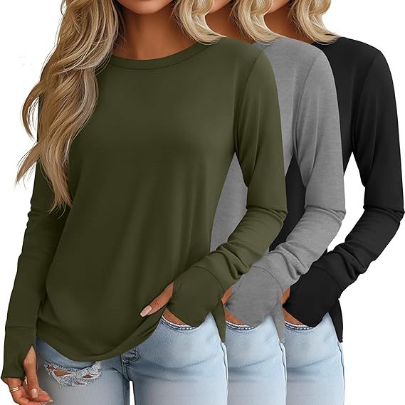 Women's Autumn Round Neck T-shirt Temperament Commute Blouses