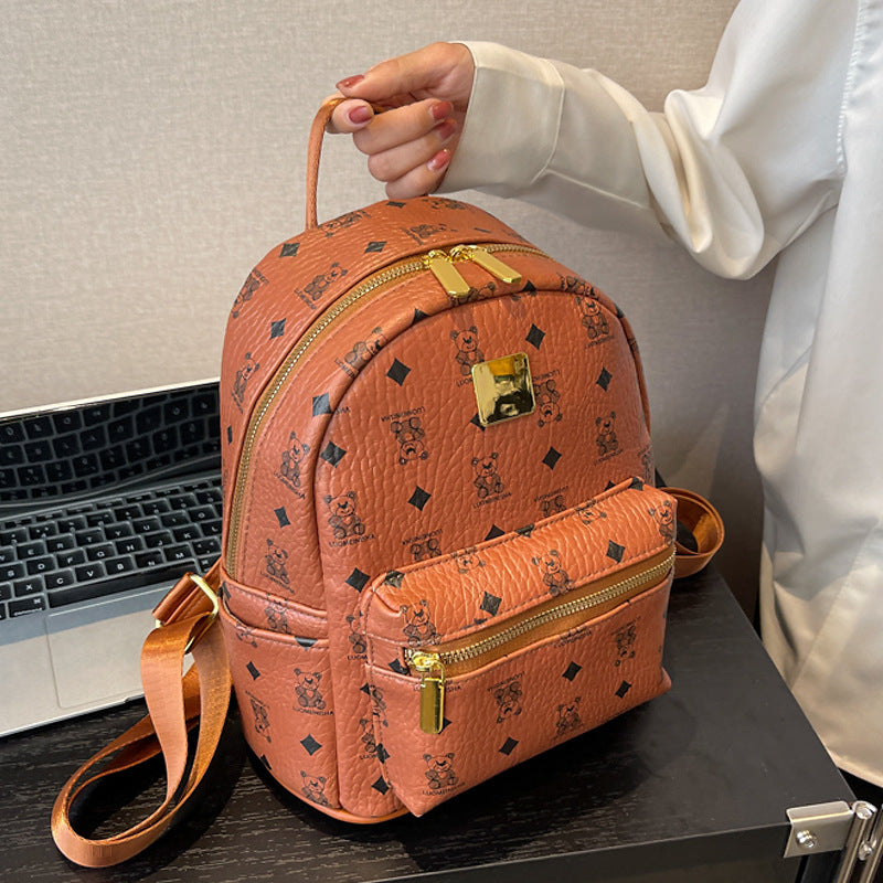 Women's Super Popular Texture Trendy Large Capacity Korean Style Little Backpacks