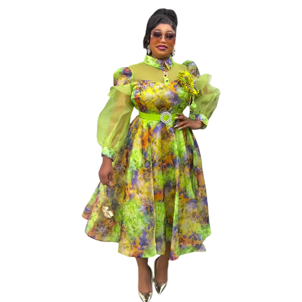 Women's Innovative Popular Colorful Printed Dress Dresses