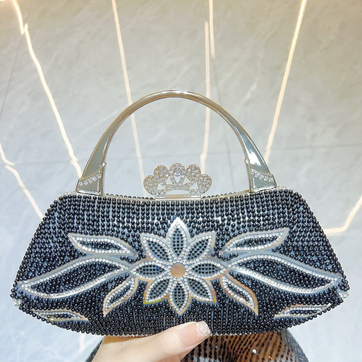 Pretty Flower Hand High Sense Banquet Handbags