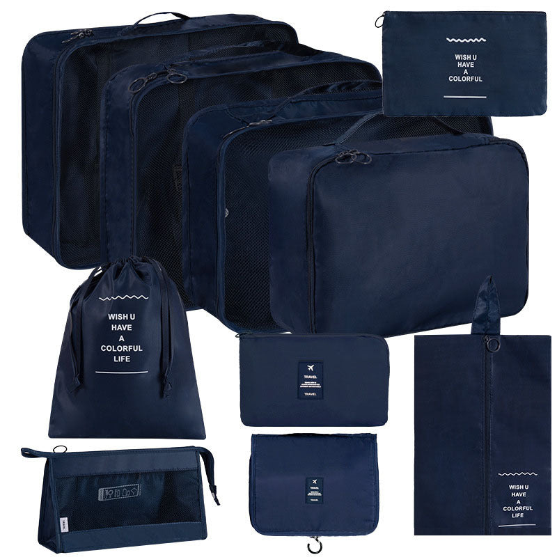 Korean Buggy Set Large Capacity Clothing Shoes Cosmetics Travel Bags