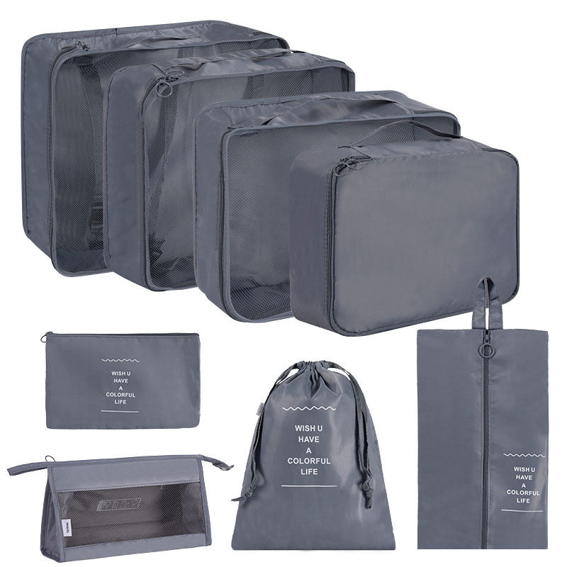 Korean Buggy Set Large Capacity Clothing Shoes Cosmetics Travel Bags