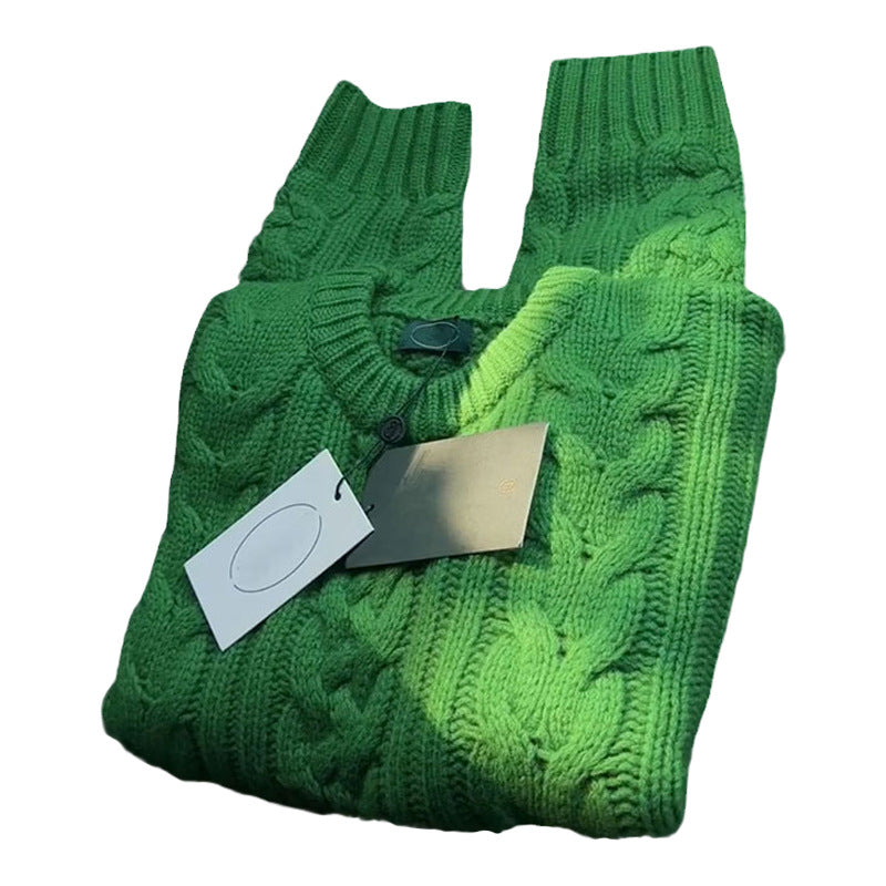 High Sense European Goods Twist Weave Sweaters