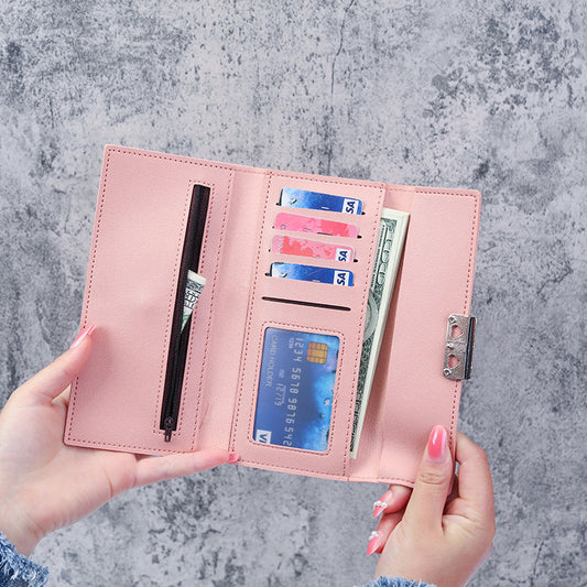 Unique Long Multifunctional Multiple Slots Zipper Ladies Wallets