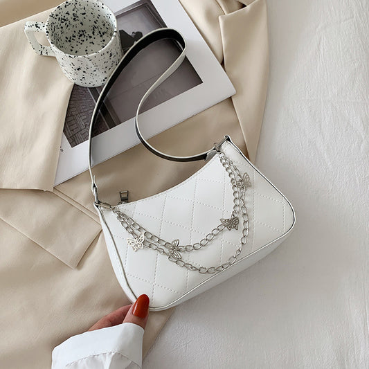 Women's Thick Chain Baguette Underarm Fashion Portable Bags