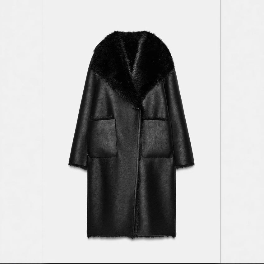 Women's Z Temperament Wild Long Two-sided Wear Jackets