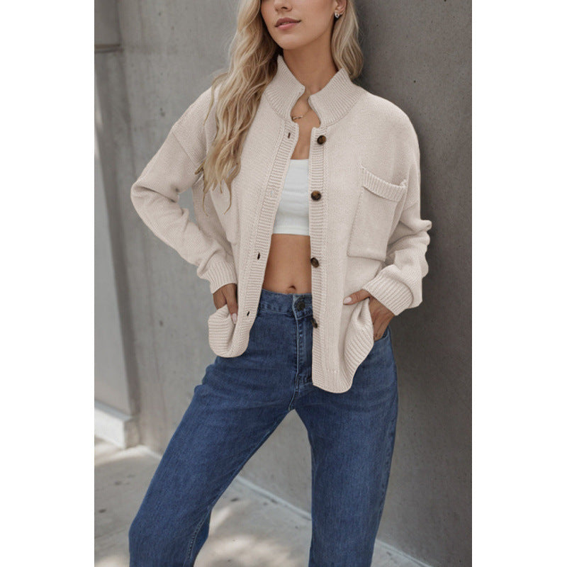 Women's New Classic Beautiful Button Baggy Sweaters