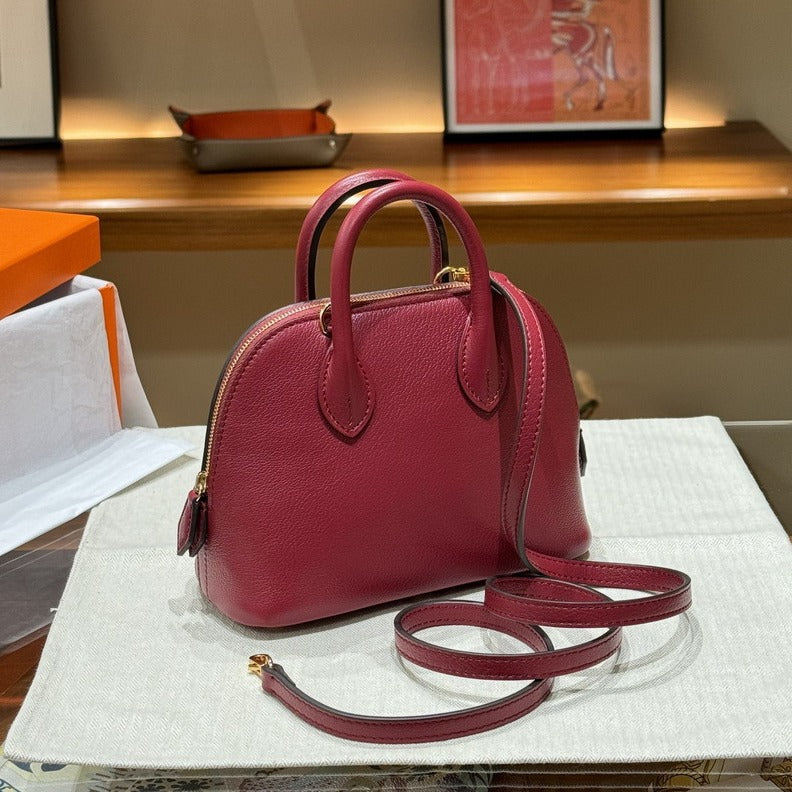 Women's First Layer Cowhide Sheep Pattern Mini Handbags