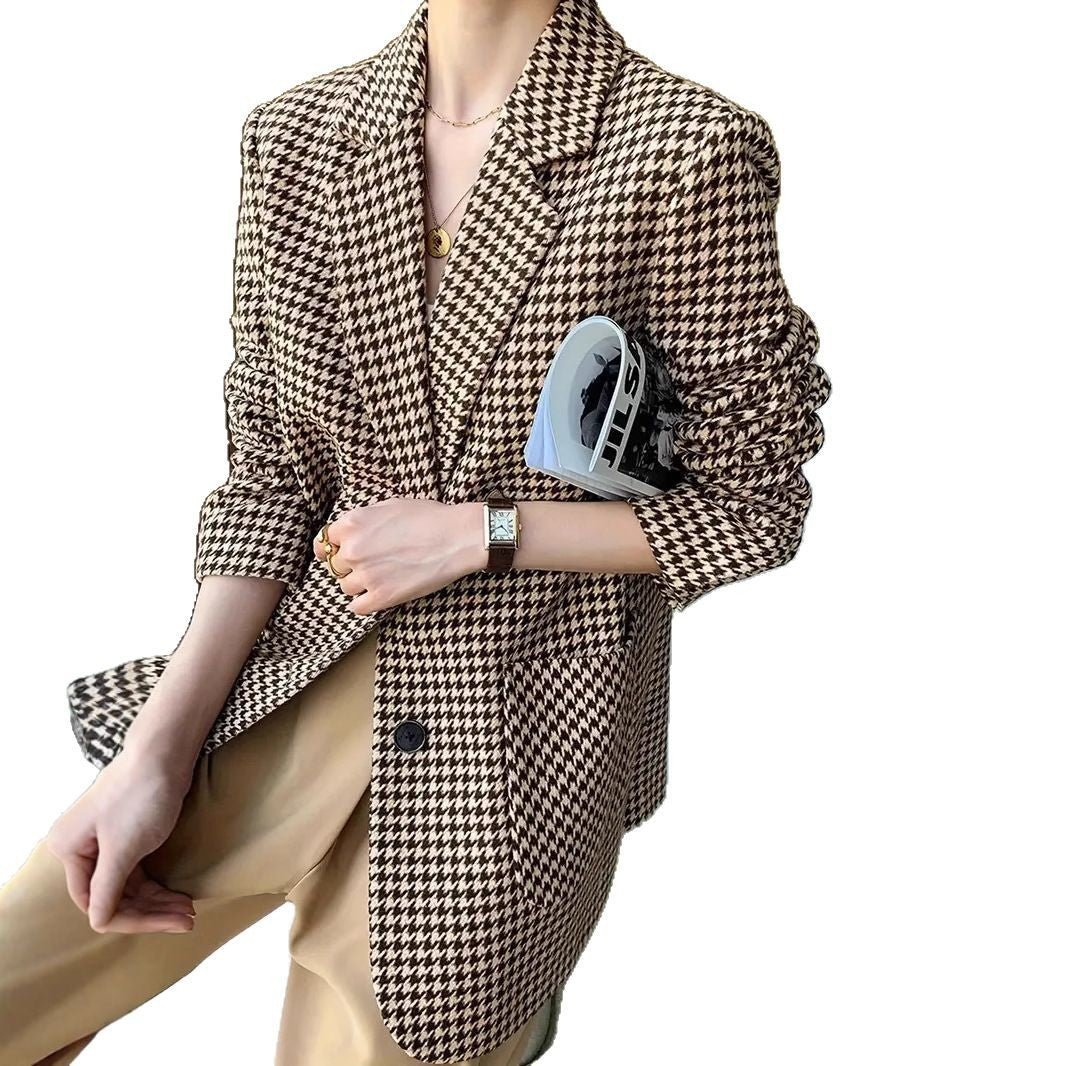 Women's Versatile Unique Tweed Elegant Design Blazers