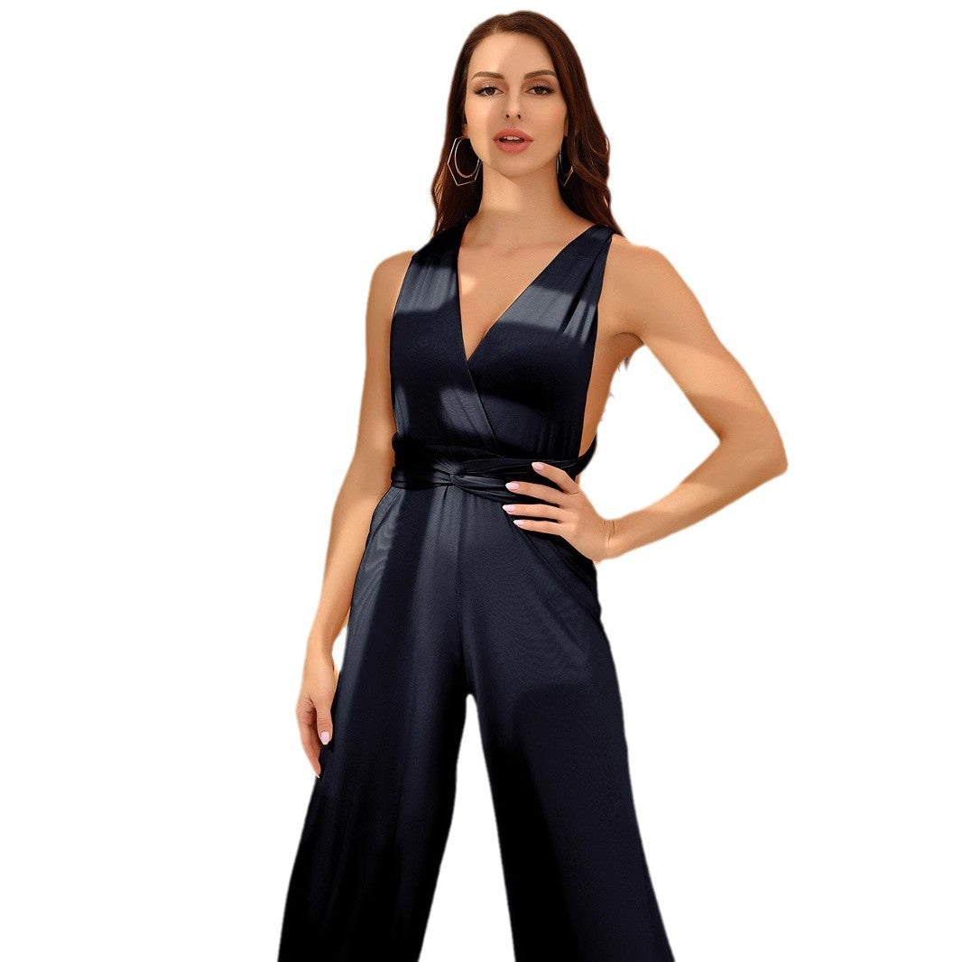 Multiple Wear Rope Cross Sexy Bandage Fashion Jumpsuits