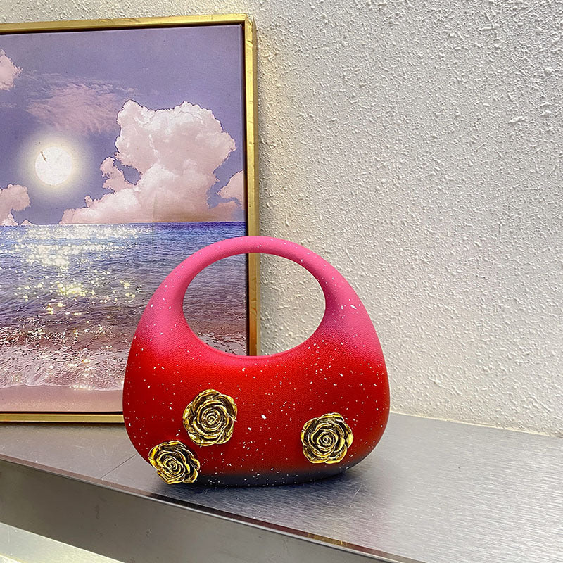 Charming Golden Rose Advanced Carrying Simple Handbags