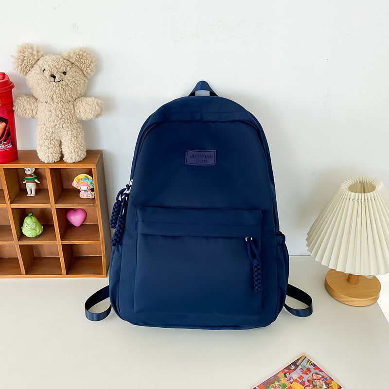 Women's High-grade Canvas Boys High Simple Large Middle School Students' Schoolbags