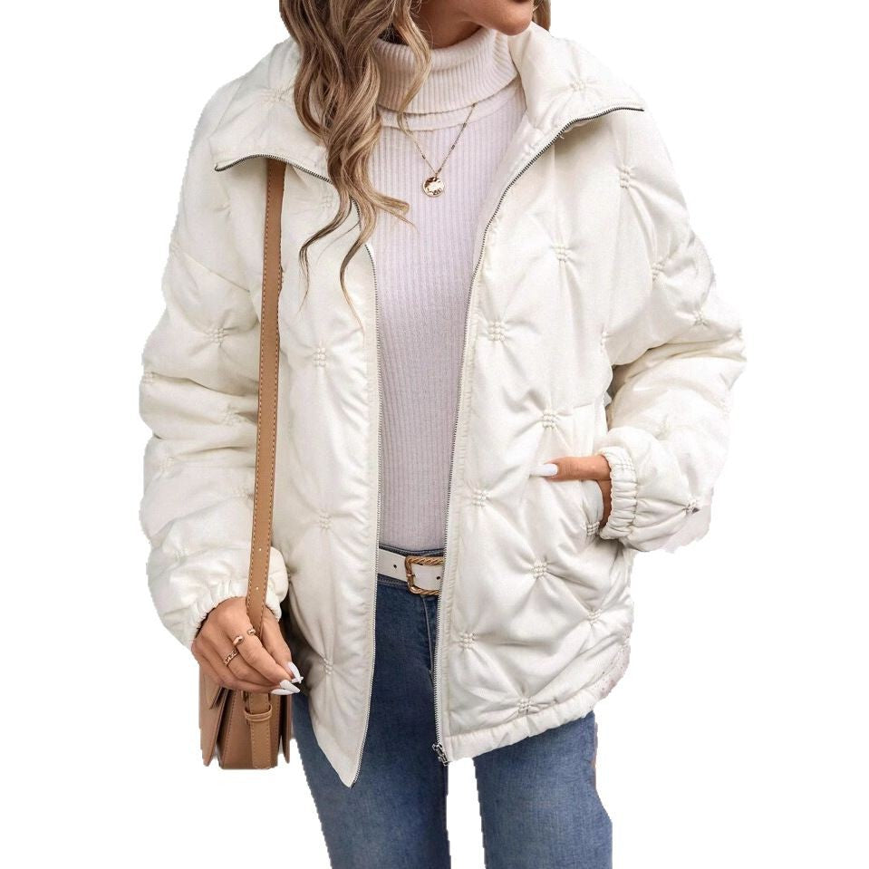 Women's Stylish Corduroy Cotton Thickened Large Coats