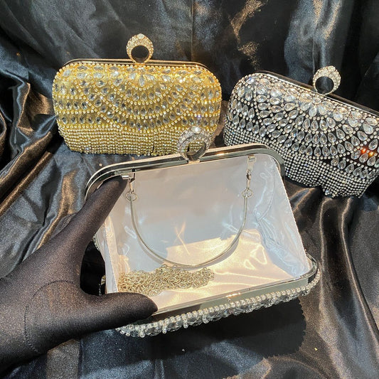 Rhinestone Tassel Knot Wedding Clothes Birthday Evening Bags