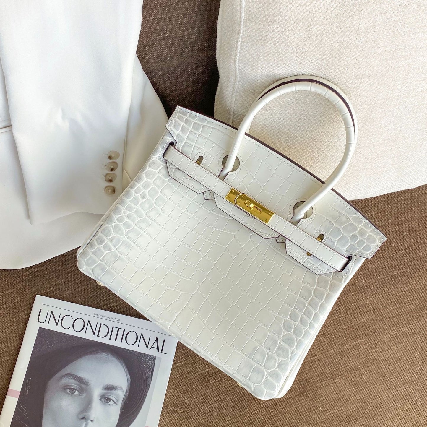 Pattern Genuine Leather Large Capacity Female Handbags