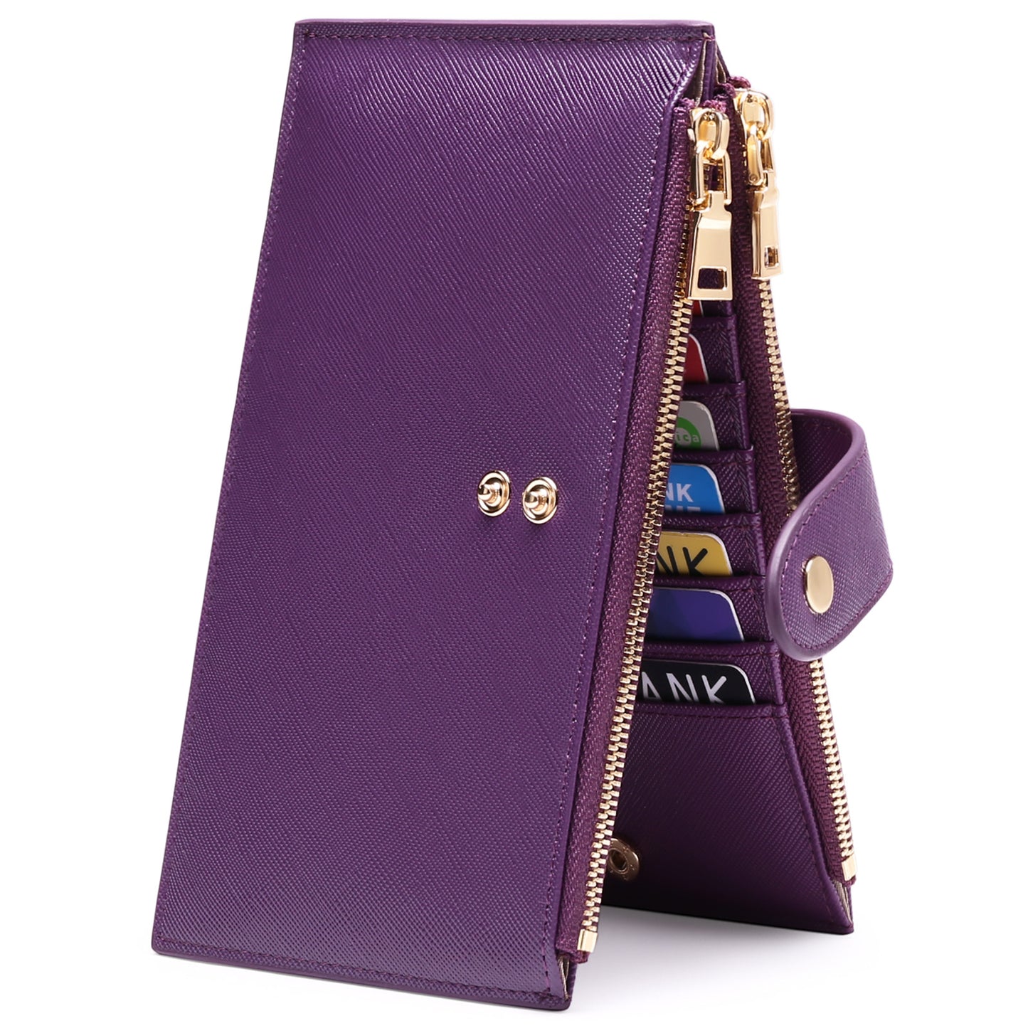 Large Capacity Multiple Slots Zipper Mobile Ladies Wallets