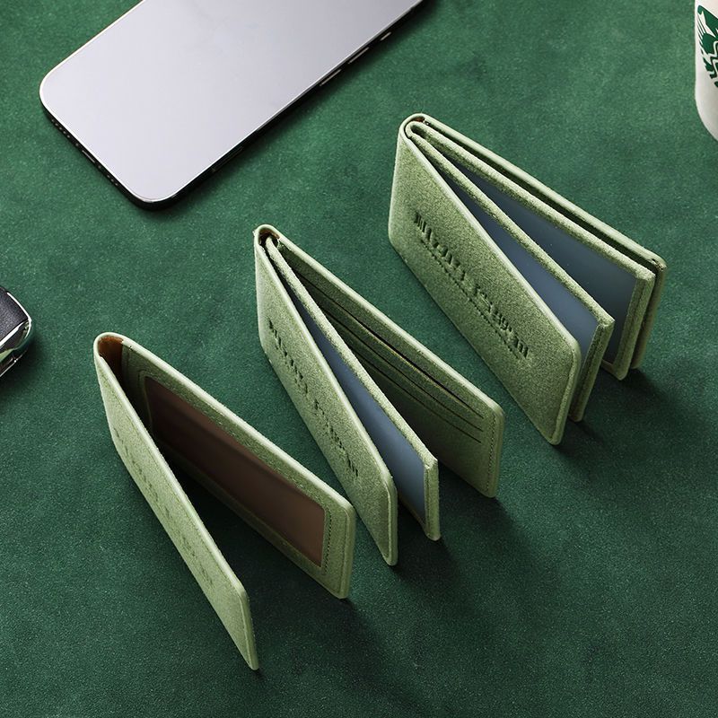 Women's & Men's & License Protective Cover Suede Multifunctional Id Package